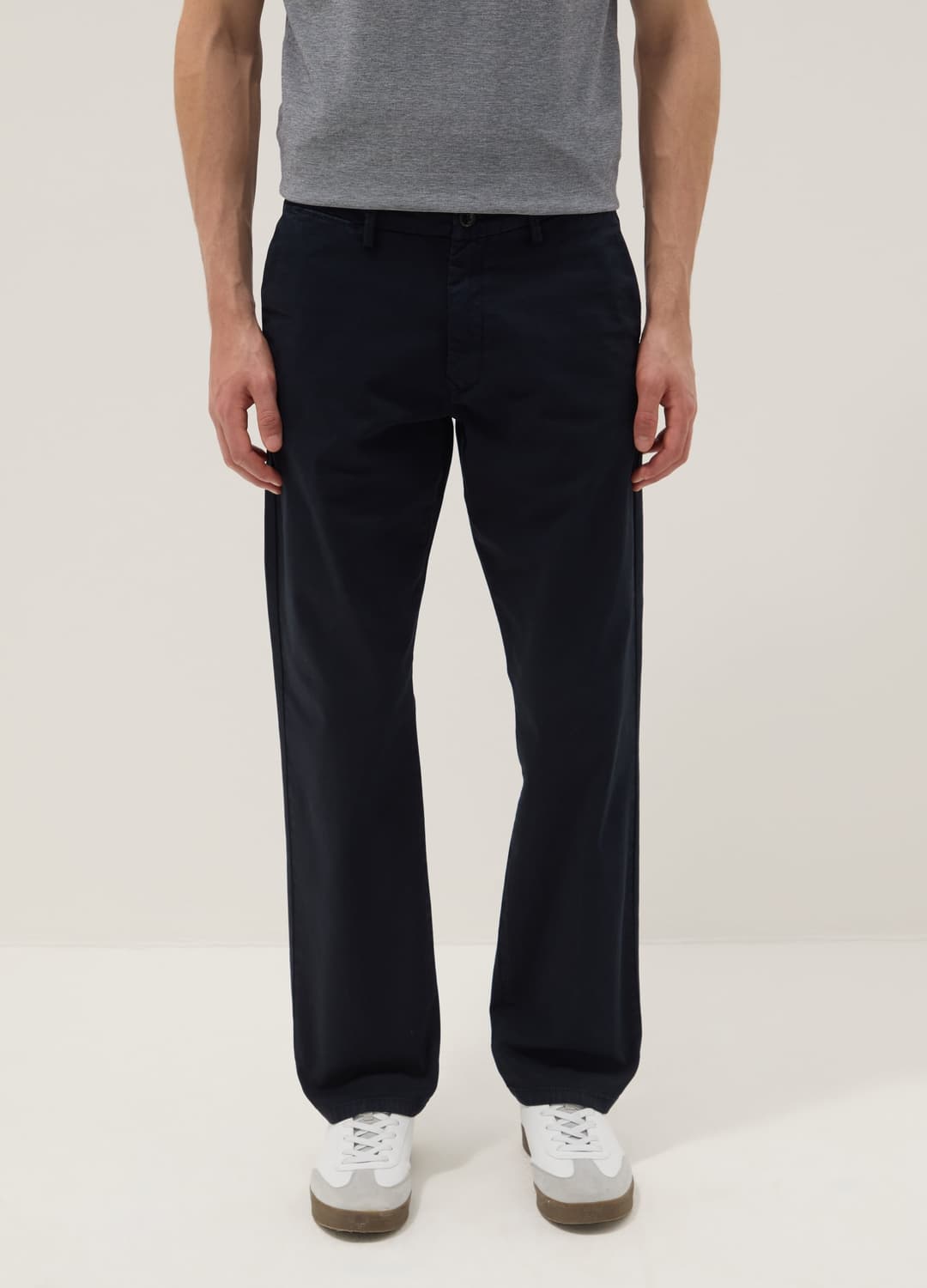 Blaue Chinohose Aus Stretch-baumwolle Im Regular Fit | OVS Blaue Chinohose Aus Stretch-baumwolle Im Regular Fit - 1 | OVS