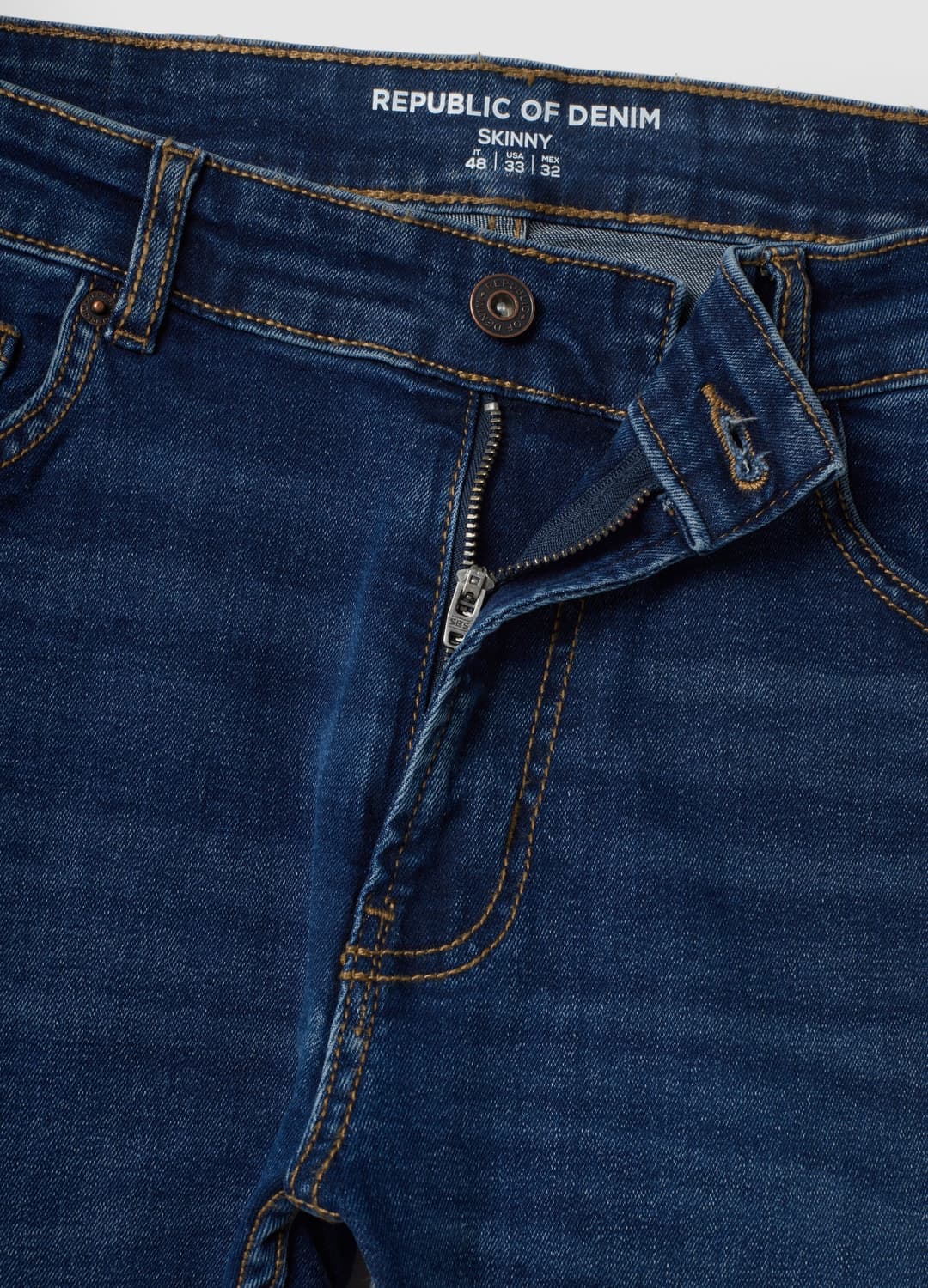 Blaue Skinny-fit-jeans Aus Stretch-baumwoll-denim | OVS Blaue Skinny-fit-jeans Aus Stretch-baumwoll-denim - 2 | OVS