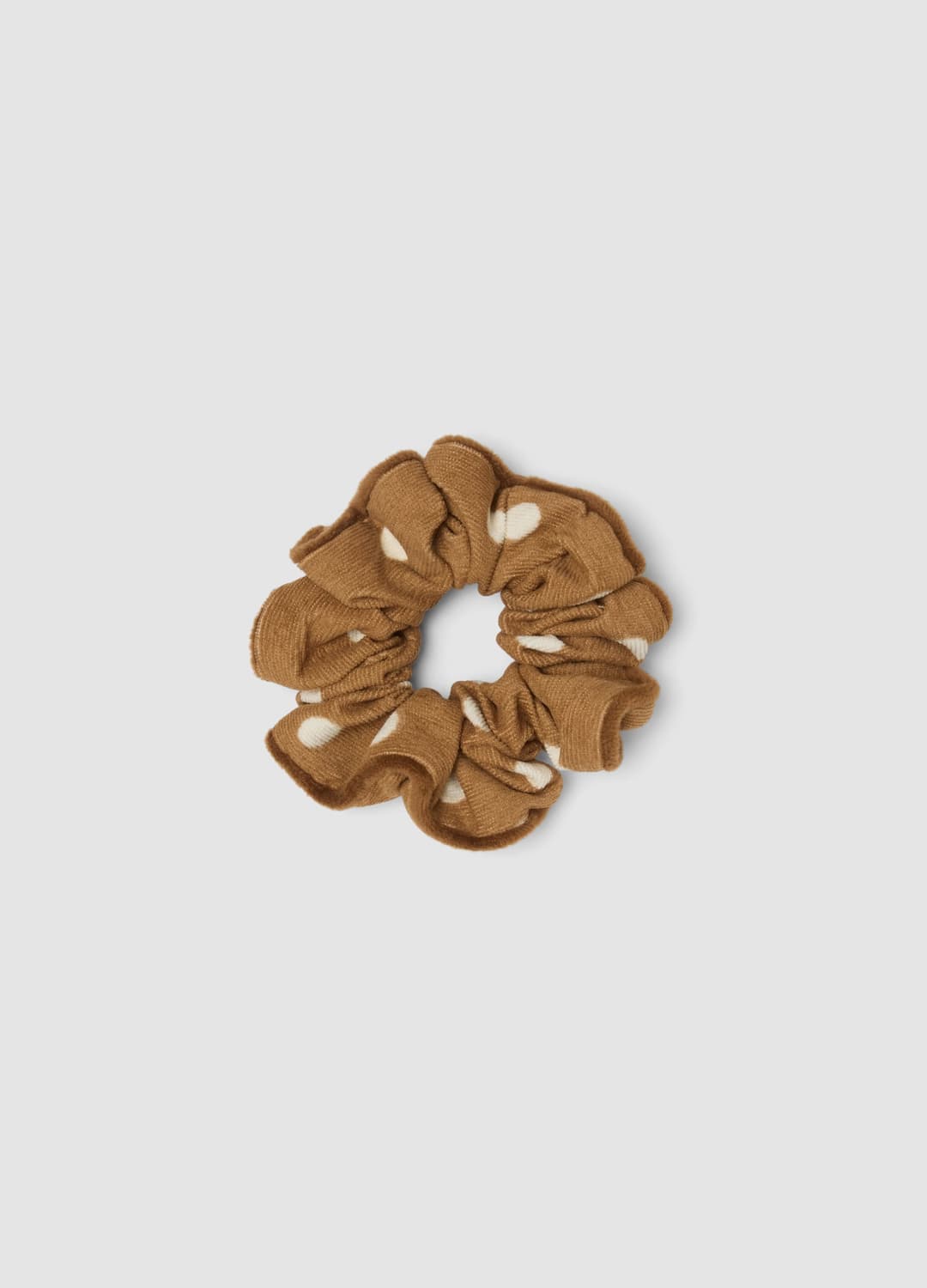 Braunes Scrunchie Mit Punktmuster | OVS Braunes Scrunchie Mit Punktmuster - 0 | OVS
