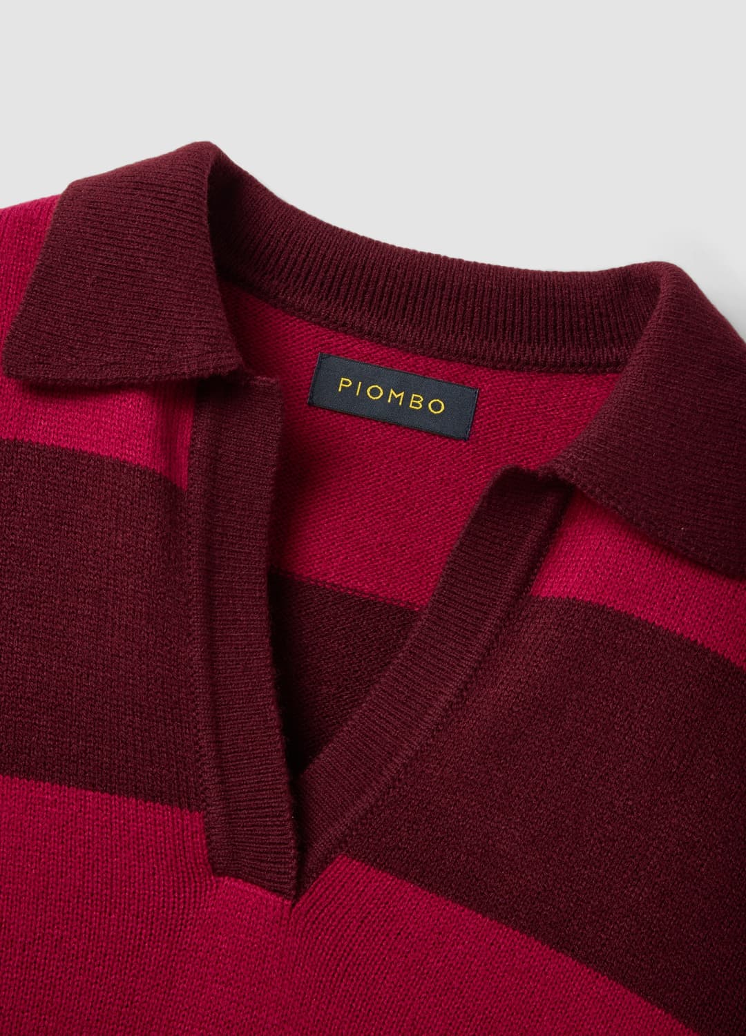 Maglia Rossa In Misto Lana A Righe Con Colletto Polo | OVS Maglia Rossa In Misto Lana A Righe Con Colletto Polo - 5 | OVS