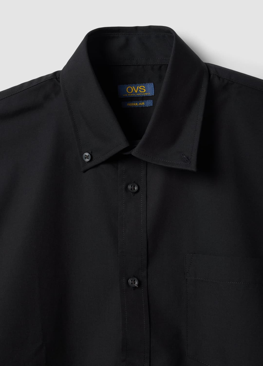 Camicia Nera Slim Fit Con Colletto Classico Easy Iron | OVS Camicia Nera Slim Fit Con Colletto Classico Easy Iron - 6 | OVS