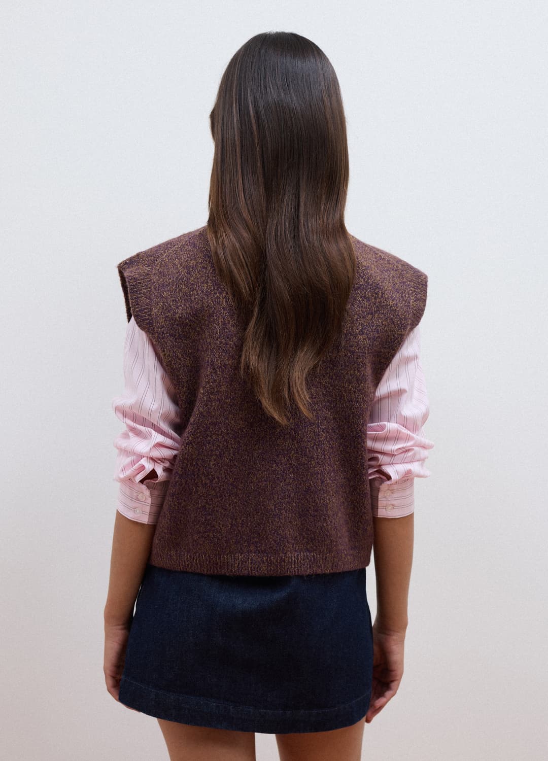 Gilet Marrone Girocollo In Misto Lyocell E Lana | OVS Gilet Marrone Girocollo In Misto Lyocell E Lana - 3 | OVS