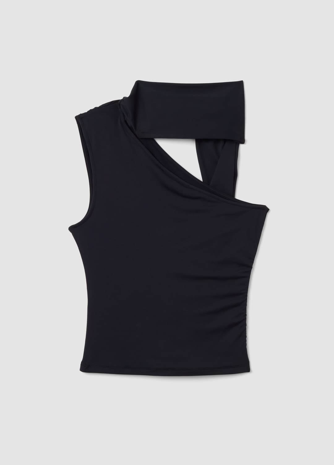Top Nero In Tessuto Elasticizzato Con Scollo Asimmetrico E Fascia Drappeggiata | OVS Top Nero In Tessuto Elasticizzato Con Scollo Asimmetrico E Fascia Drappeggiata - 6 | OVS