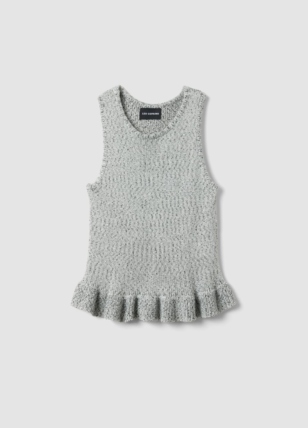 Black And White Regular Fit Knit Top With Frill | OVS Black And White Regular Fit Knit Top With Frill - 4 | OVS