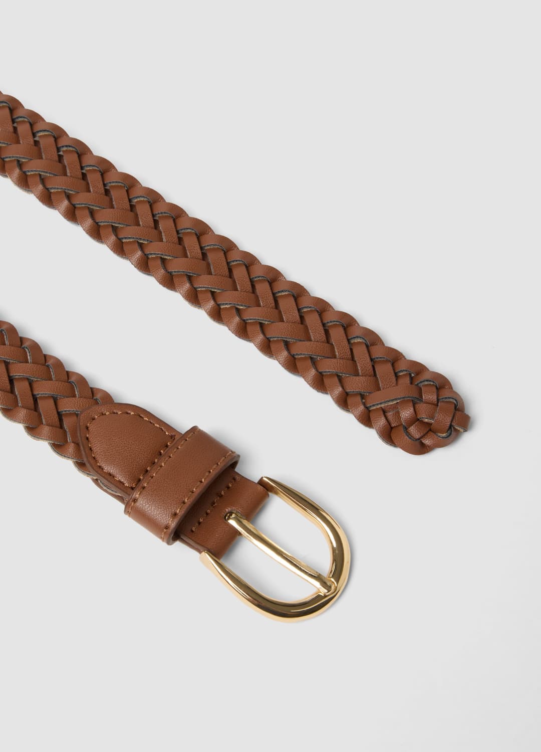 Cintura Marrone Intrecciata Con Fibbia Dorata | OVS Cintura Marrone Intrecciata Con Fibbia Dorata - 1 | OVS