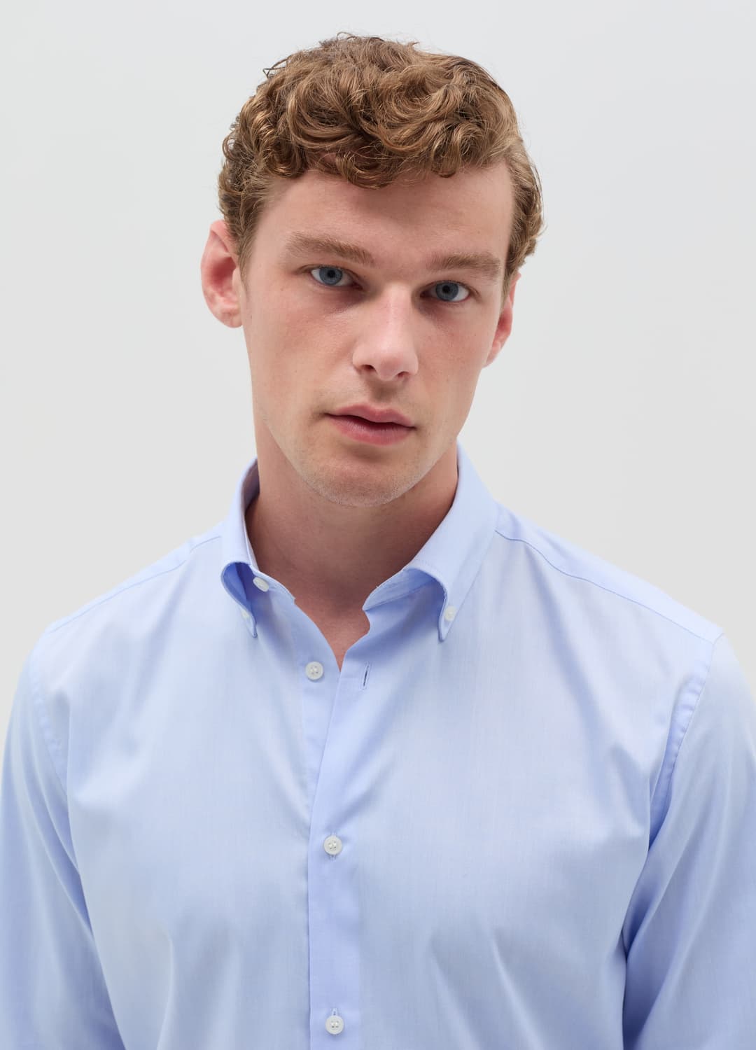 Camicia Uomo Manica Lunga In Cotone Azzurro | OVS Camicia Uomo Manica Lunga In Cotone Azzurro - 1 | OVS