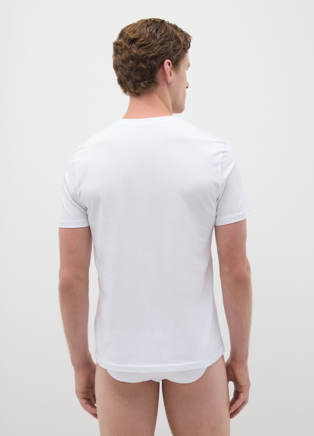 Weißes V-ausschnitt-t-shirt Aus Reiner Bio-baumwolle | OVS Weißes V-ausschnitt-t-shirt Aus Reiner Bio-baumwolle - 3 | OVS