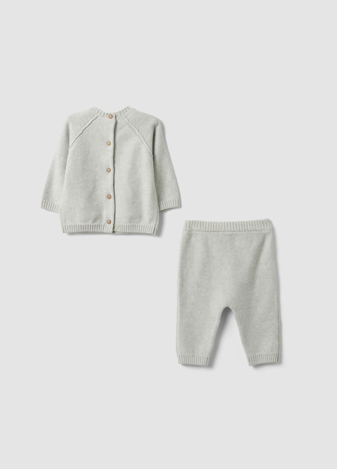 Completo Grigio In Maglia Di Puro Cotone Organico Per Neonati | OVS Completo Grigio In Maglia Di Puro Cotone Organico Per Neonati - 1 | OVS
