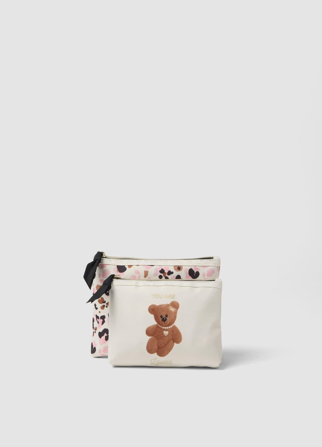 Set Di Pochette Bianco Con Fantasia Animalier | OVS Set Di Pochette Bianco Con Fantasia Animalier - 0 | OVS