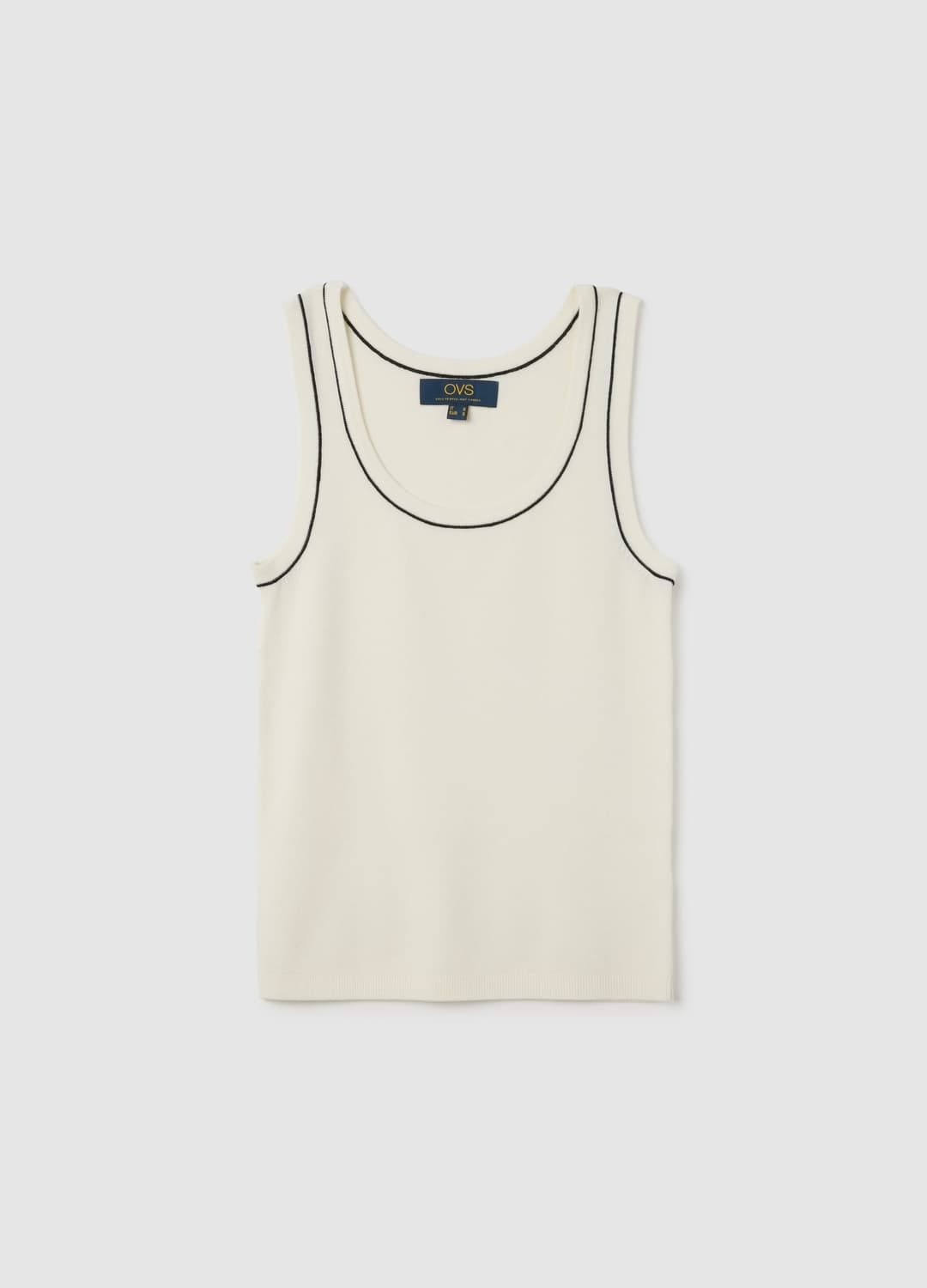 Top Bianco Smanicato Vestibilità Regular | OVS Top Bianco Smanicato Vestibilità Regular - 4 | OVS