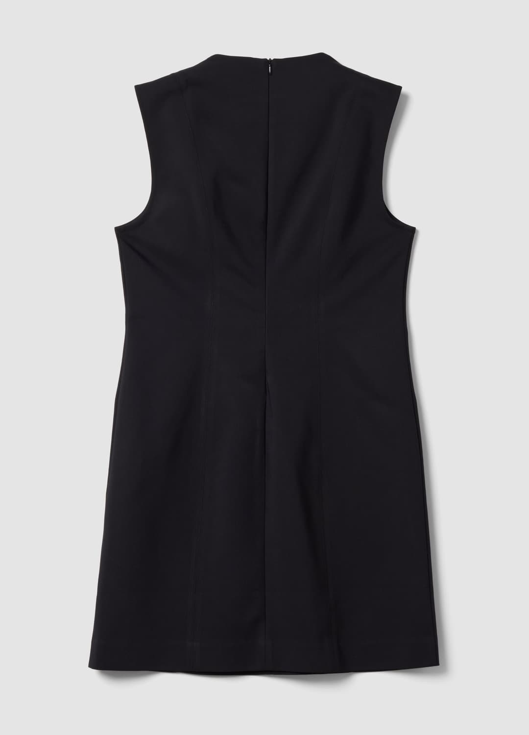 Abito Smanicato Nero In Cotone Elasticizzato Con Girocollo Fitted | OVS Abito Smanicato Nero In Cotone Elasticizzato Con Girocollo Fitted - 5 | OVS