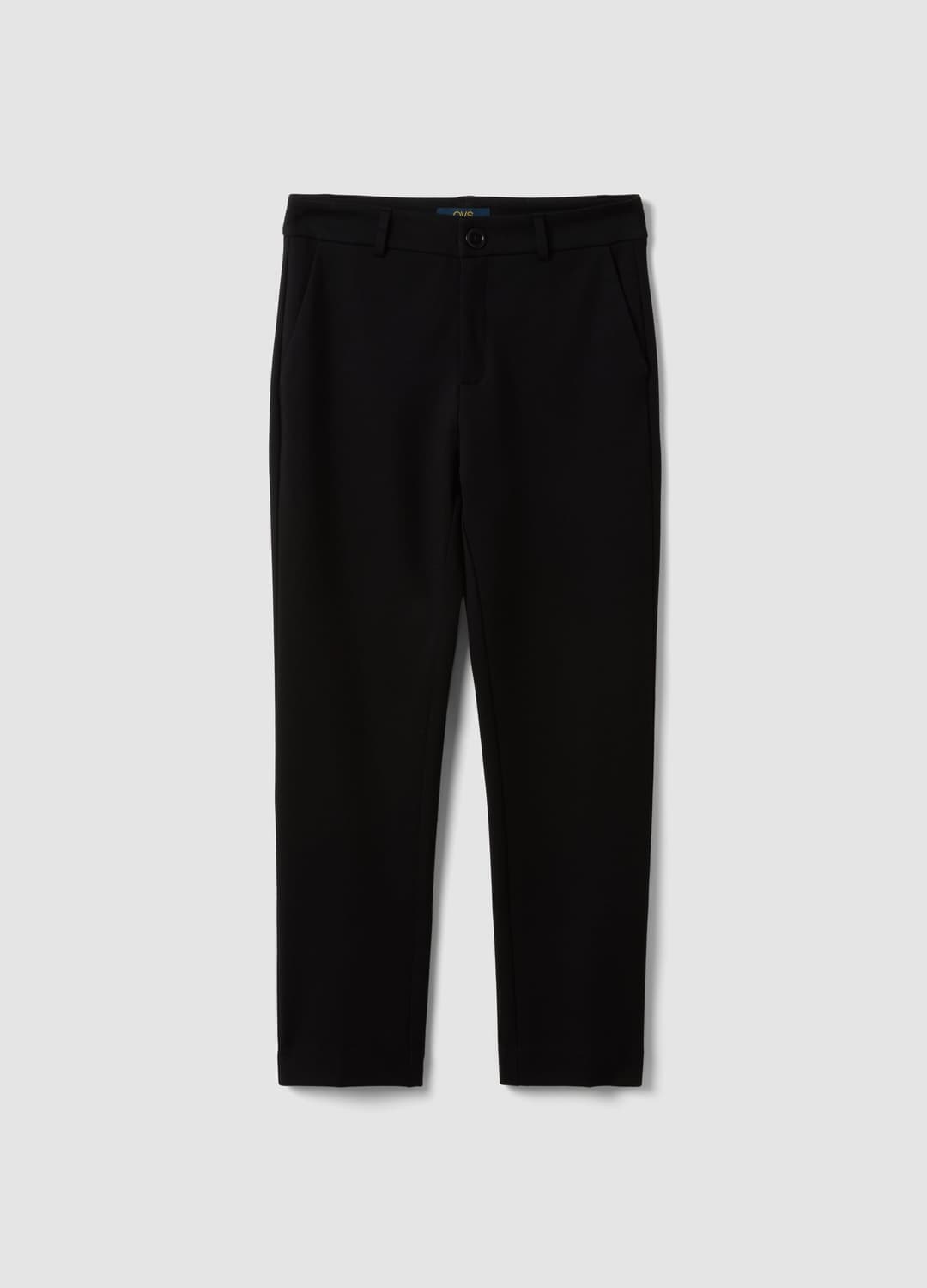 Schwarze Stretch-hose Aus Viskose | OVS Schwarze Stretch-hose Aus Viskose - 4 | OVS