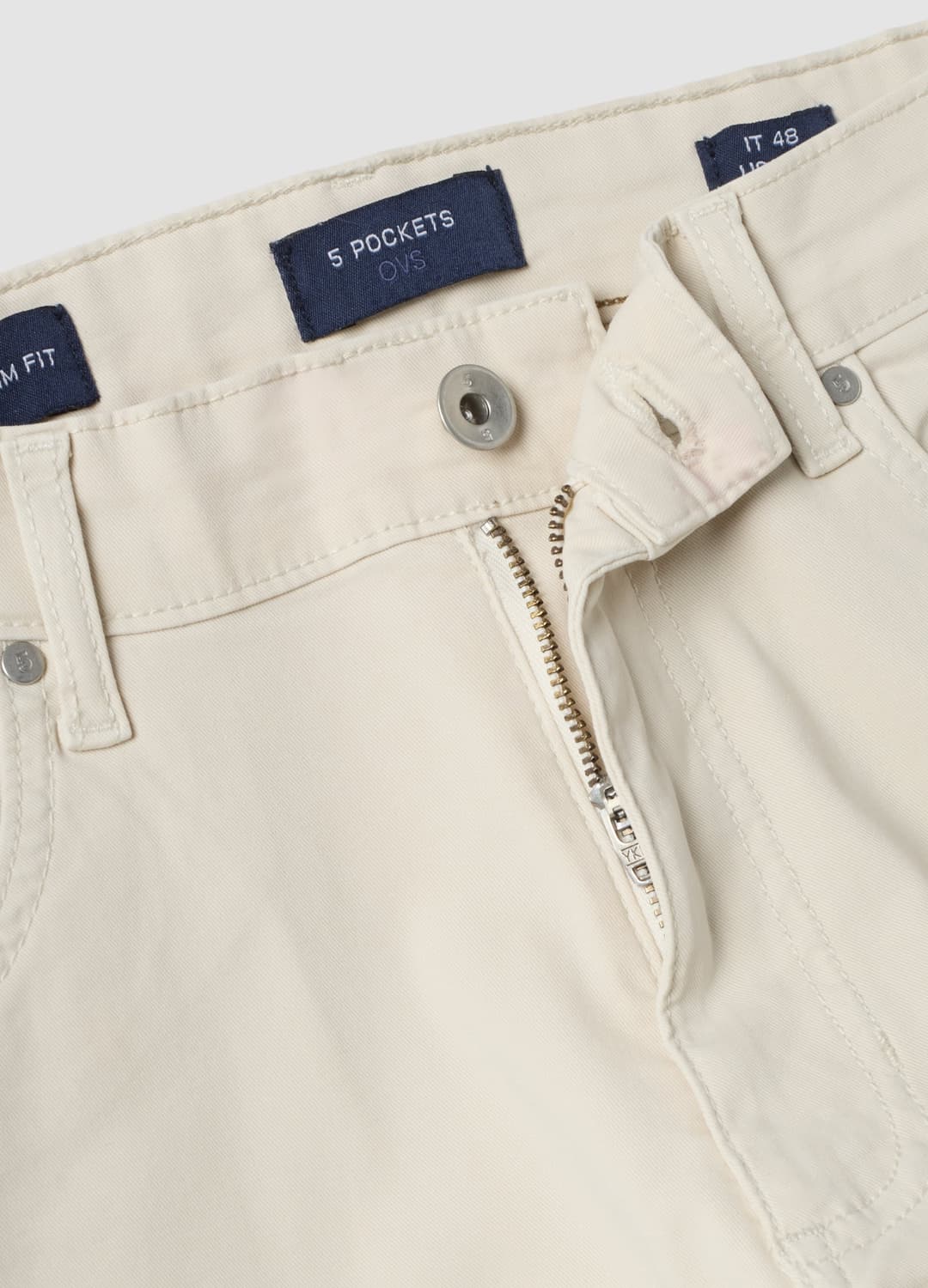 Pantaloni Verdi In Twill Di Cotone Elasticizzato Slim Fit | OVS Pantaloni Verdi In Twill Di Cotone Elasticizzato Slim Fit - 5 | OVS
