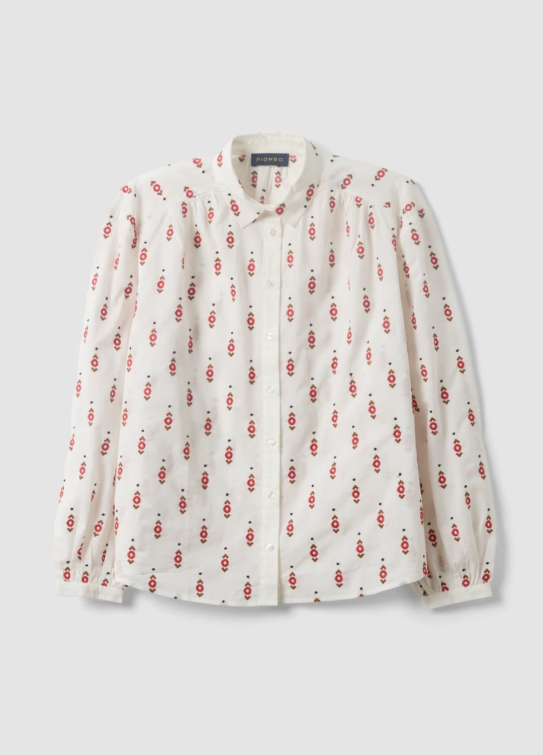 Camicia Bianca In Puro Cotone Con Fantasia Ricamata Regular Fit | OVS Camicia Bianca In Puro Cotone Con Fantasia Ricamata Regular Fit - 4 | OVS