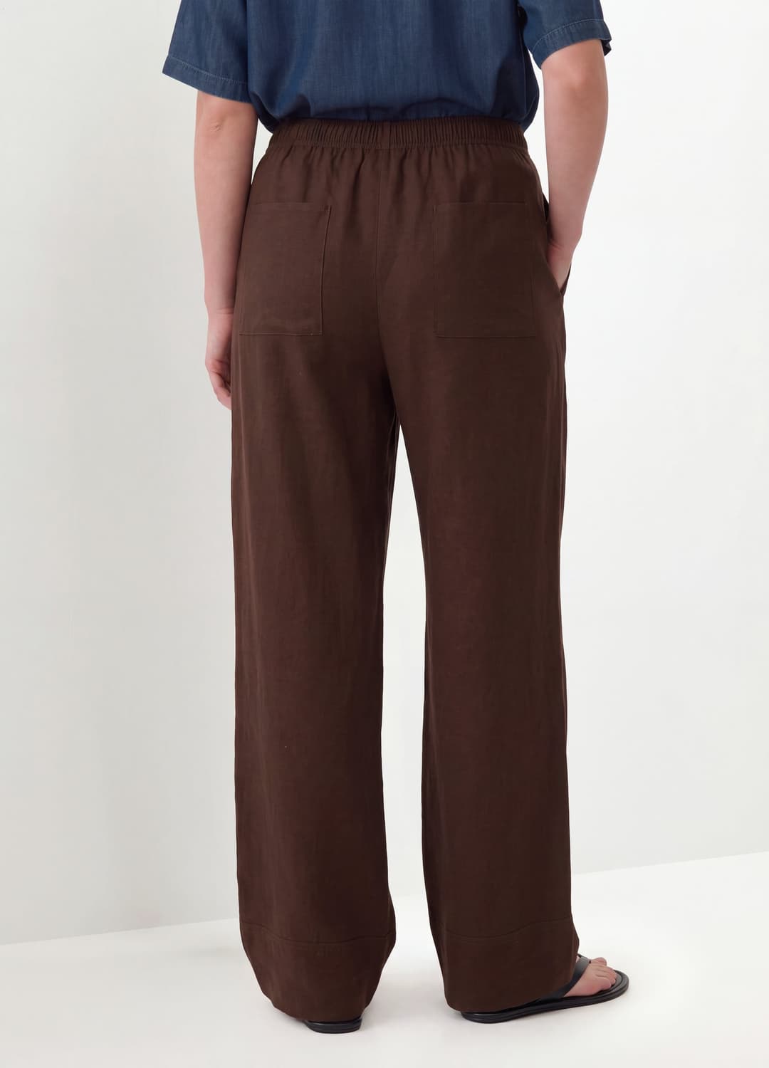 Pantaloni Marroni Wide Leg In Misto Viscosa | OVS Pantaloni Marroni Wide Leg In Misto Viscosa - 1 | OVS