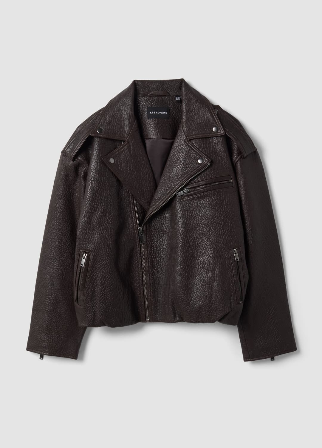 Giacca Biker Marrone In Vera Pelle Over Fit | OVS Giacca Biker Marrone In Vera Pelle Over Fit - 4 | OVS