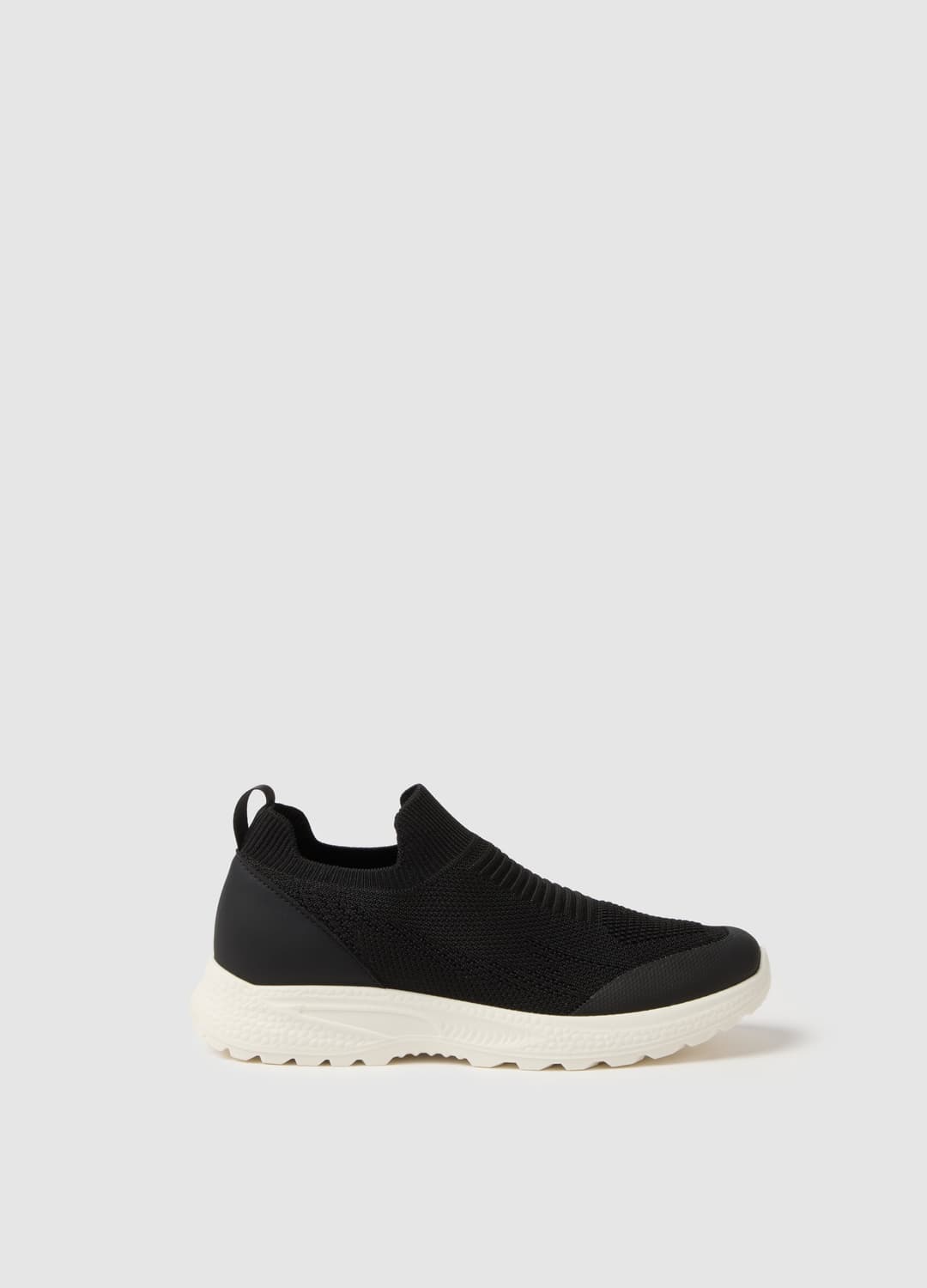 Sneakers Nere Regular Fit Con Suola Robusta Bianca | OVS Sneakers Nere Regular Fit Con Suola Robusta Bianca - 0 | OVS
