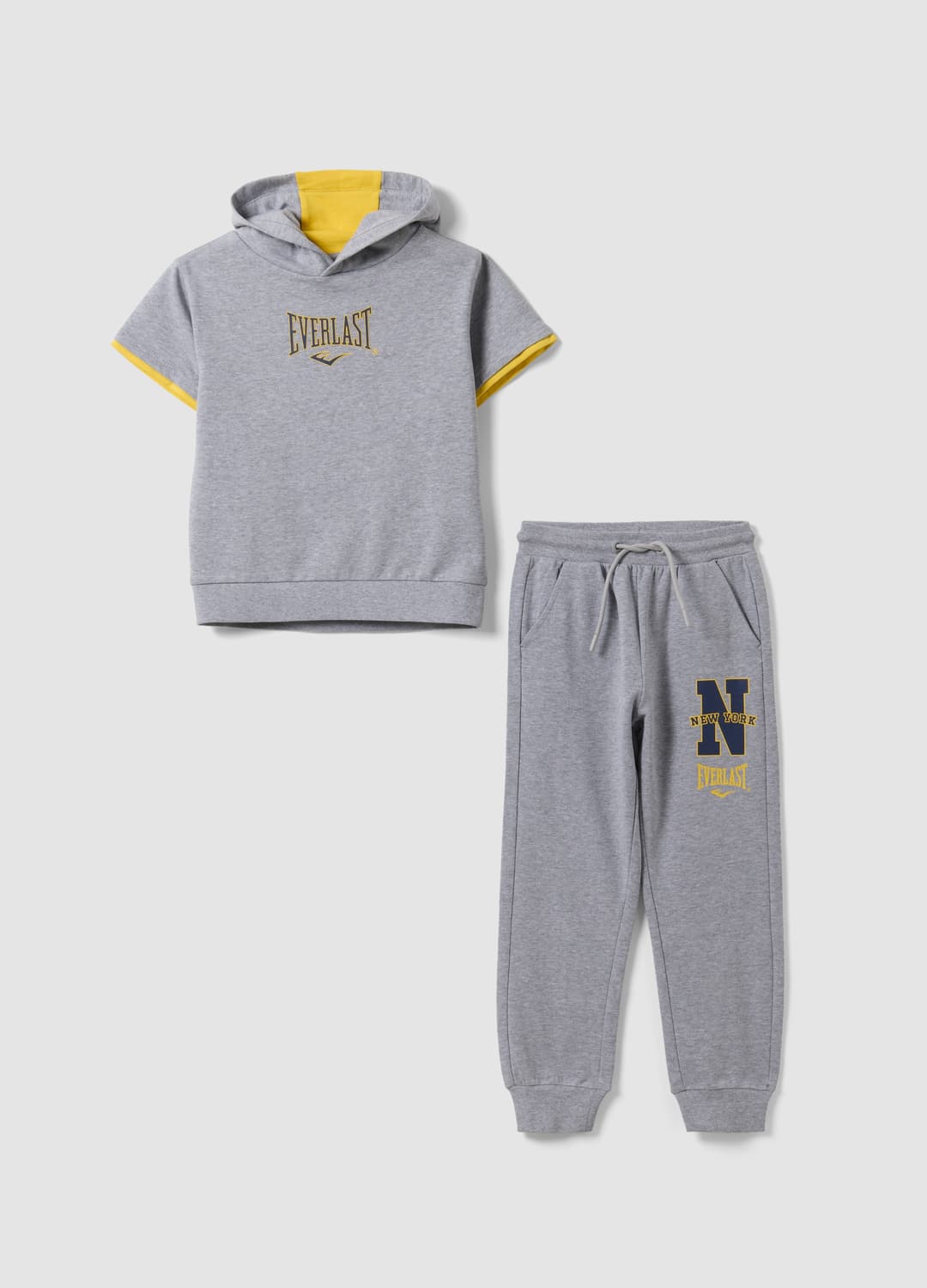 Set Jogging Grigio In Puro Cotone Con Felpa E Pantaloni Per Bambino | OVS Set Jogging Grigio In Puro Cotone Con Felpa E Pantaloni Per Bambino - 0 | OVS