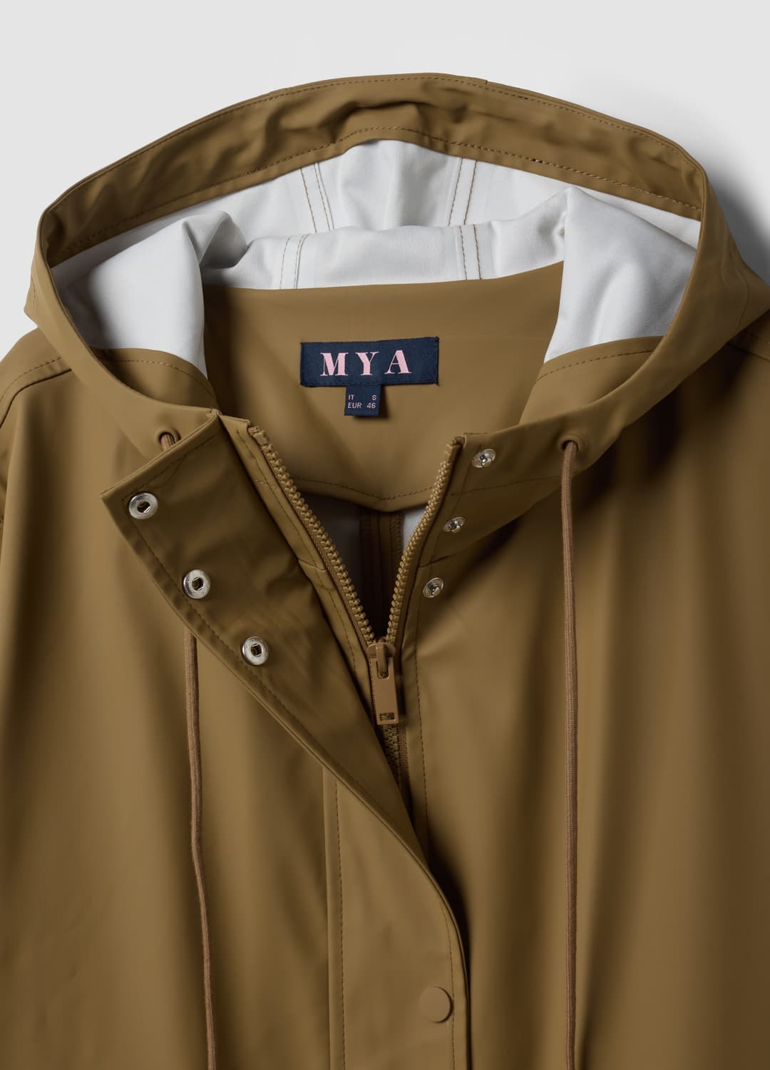 Giacca Antipioggia Marrone Con Cappuccio E Chiusura Zip E Bottoni Regular Fit | OVS Giacca Antipioggia Marrone Con Cappuccio E Chiusura Zip E Bottoni Regular Fit - 5 | OVS