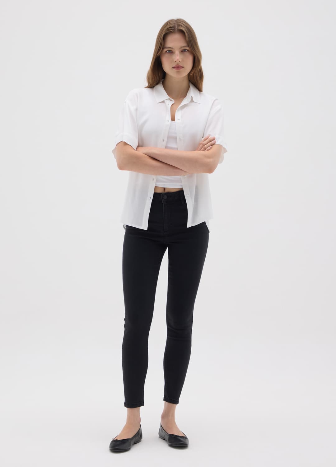 Damen-skinny-jeans Aus Elastischem Schwarzem Denim | OVS Damen-skinny-jeans Aus Elastischem Schwarzem Denim - 0 | OVS