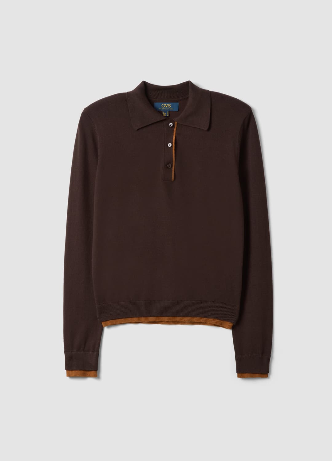 Blauer Pullover Aus Viskosemix Mit Polokragen | OVS Blauer Pullover Aus Viskosemix Mit Polokragen - 4 | OVS