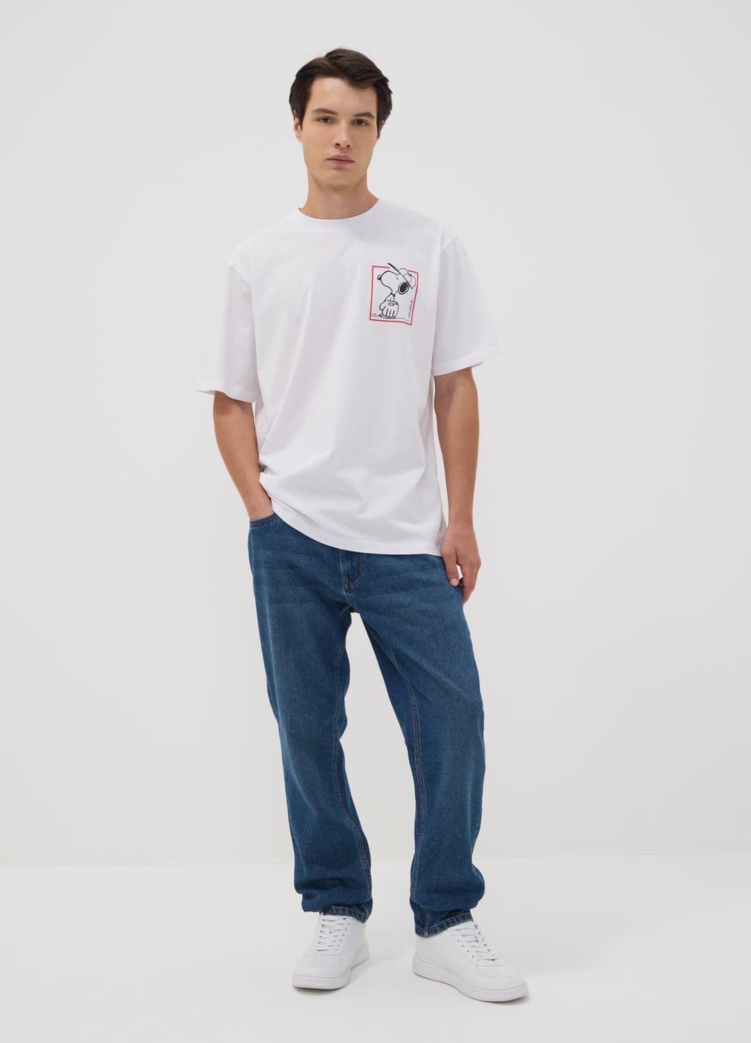Weißes T-shirt Aus Reiner Baumwolle Mit Peanuts-print | OVS Weißes T-shirt Aus Reiner Baumwolle Mit Peanuts-print - 2 | OVS