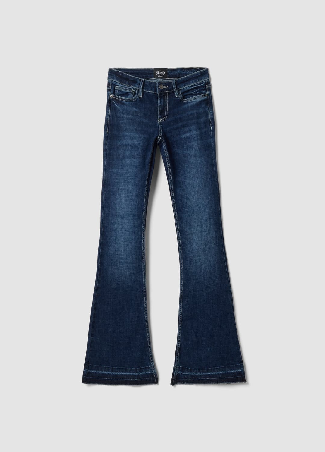 Slim Flare Jeans Aus Denim In Dark Blue Washed | OVS Slim Flare Jeans Aus Denim In Dark Blue Washed - 0 | OVS