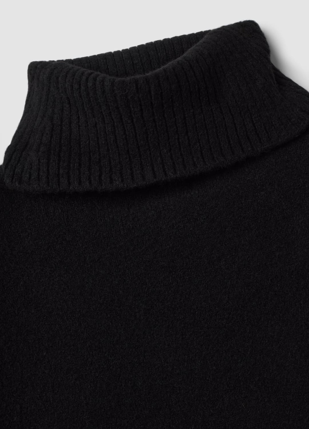 Abito Nero In Lana Elasticizzato Con Dolcevita | OVS Abito Nero In Lana Elasticizzato Con Dolcevita - 1 | OVS