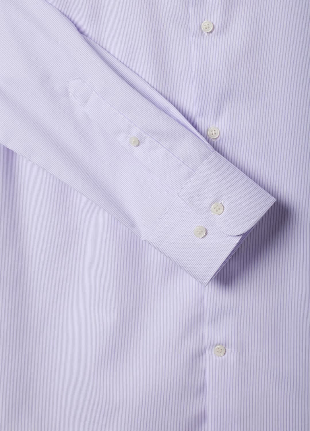 Camicia Bianca A Righe In Puro Cotone Con Collo Francese Slim Fit No Iron | OVS Camicia Bianca A Righe In Puro Cotone Con Collo Francese Slim Fit No Iron - 2 | OVS
