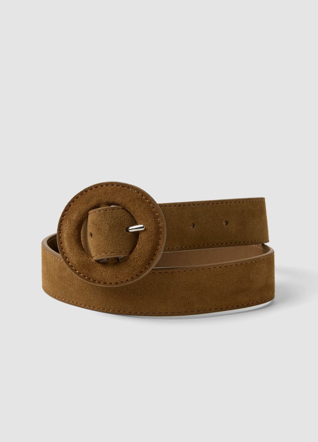 Cintura Marrone In Vera Pelle Con Fibbia Rotonda | OVS Cintura Marrone In Vera Pelle Con Fibbia Rotonda - 2 | OVS