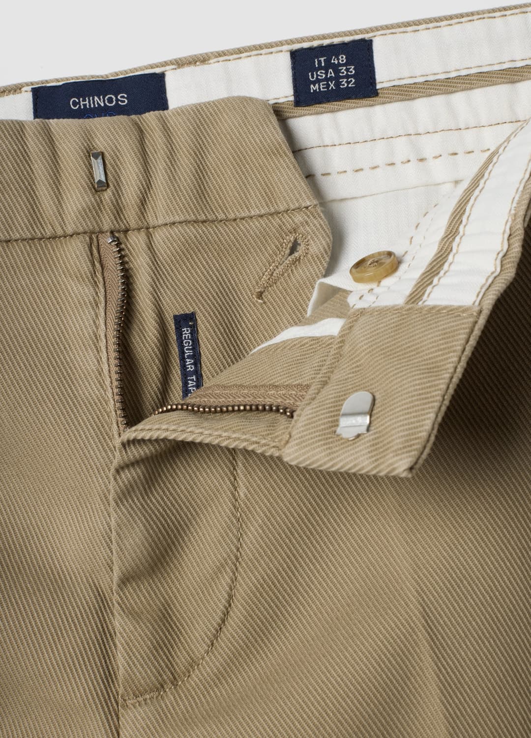 Pantaloni Chino Blu In Twill Di Cotone Elasticizzato Regular Tapered Fit | OVS Pantaloni Chino Blu In Twill Di Cotone Elasticizzato Regular Tapered Fit - 1 | OVS