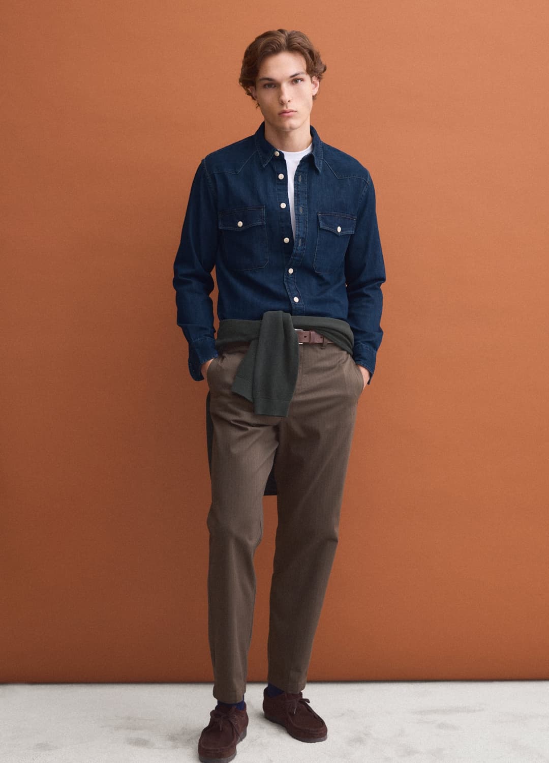 Camicia Blu In Puro Cotone Con Bottoni E Colletto Classico Regular Fit | OVS Camicia Blu In Puro Cotone Con Bottoni E Colletto Classico Regular Fit - 1 | OVS