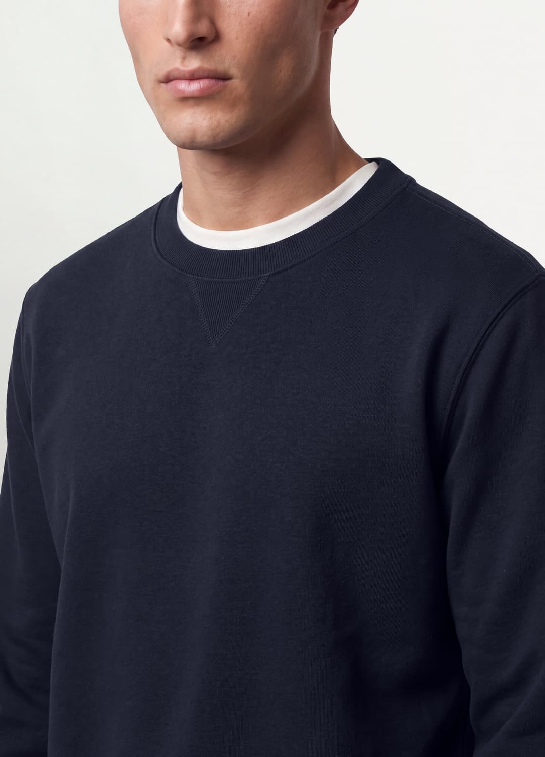 Felpa Blu Girocollo In Misto Cotone Regular Fit | OVS Felpa Blu Girocollo In Misto Cotone Regular Fit - 3 | OVS