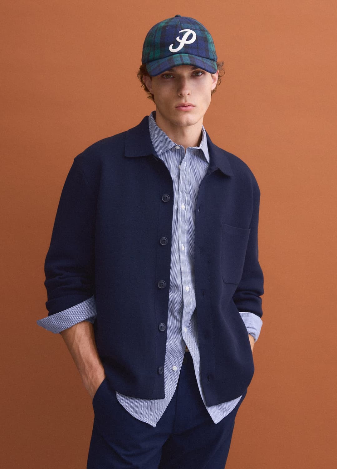 Cardigan Blu Con Colletto In Misto Cotone Regular Fit | OVS Cardigan Blu Con Colletto In Misto Cotone Regular Fit - 2 | OVS