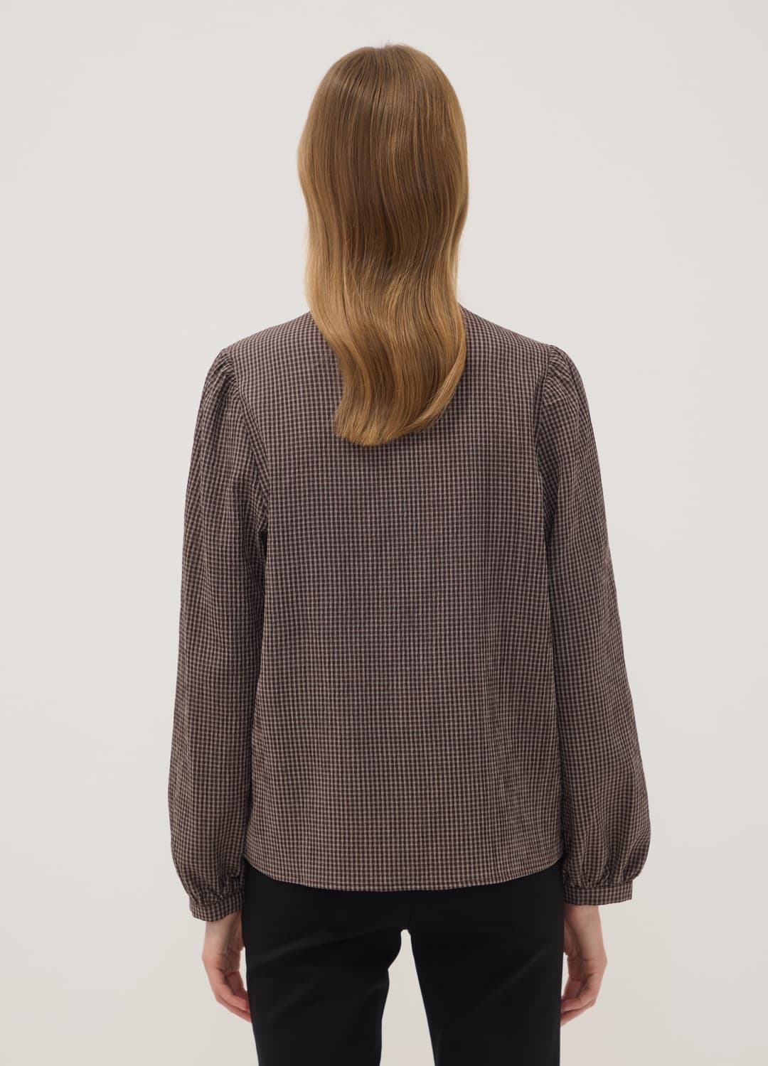 Camicia Bianca A Quadri In Viscosa Elasticizzato Con Collo Coreano | OVS Camicia Bianca A Quadri In Viscosa Elasticizzato Con Collo Coreano - 10 | OVS