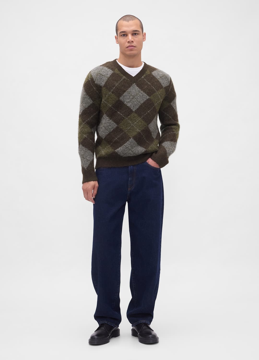 Maglione Cashsoft A Rombi In Misto Lana E Alpaca | OVS Maglione Cashsoft A Rombi In Misto Lana E Alpaca - 2 | OVS