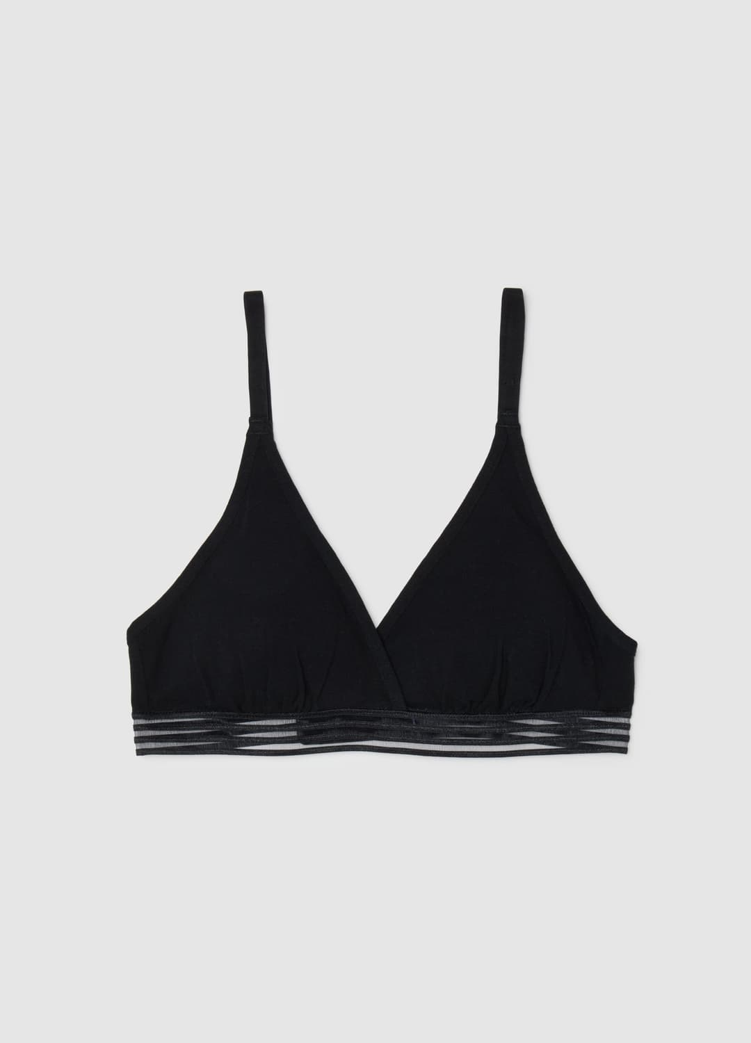 Reggiseno A Triangolo In Cotone Elasticizzato Nero | OVS Reggiseno A Triangolo In Cotone Elasticizzato Nero - 4 | OVS