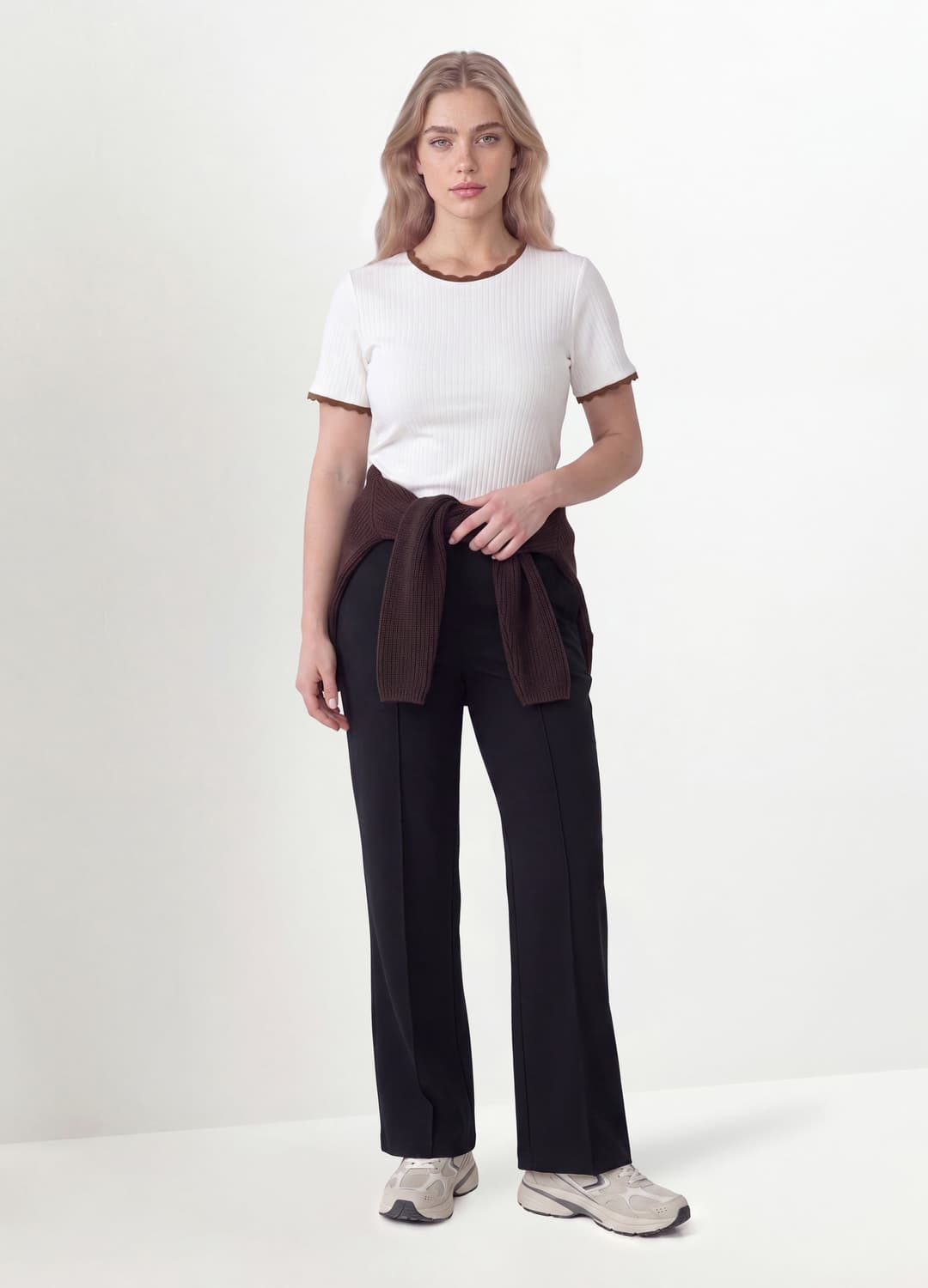 Braune Flare-hose Aus Elastischer Viskose | OVS Braune Flare-hose Aus Elastischer Viskose - 0 | OVS