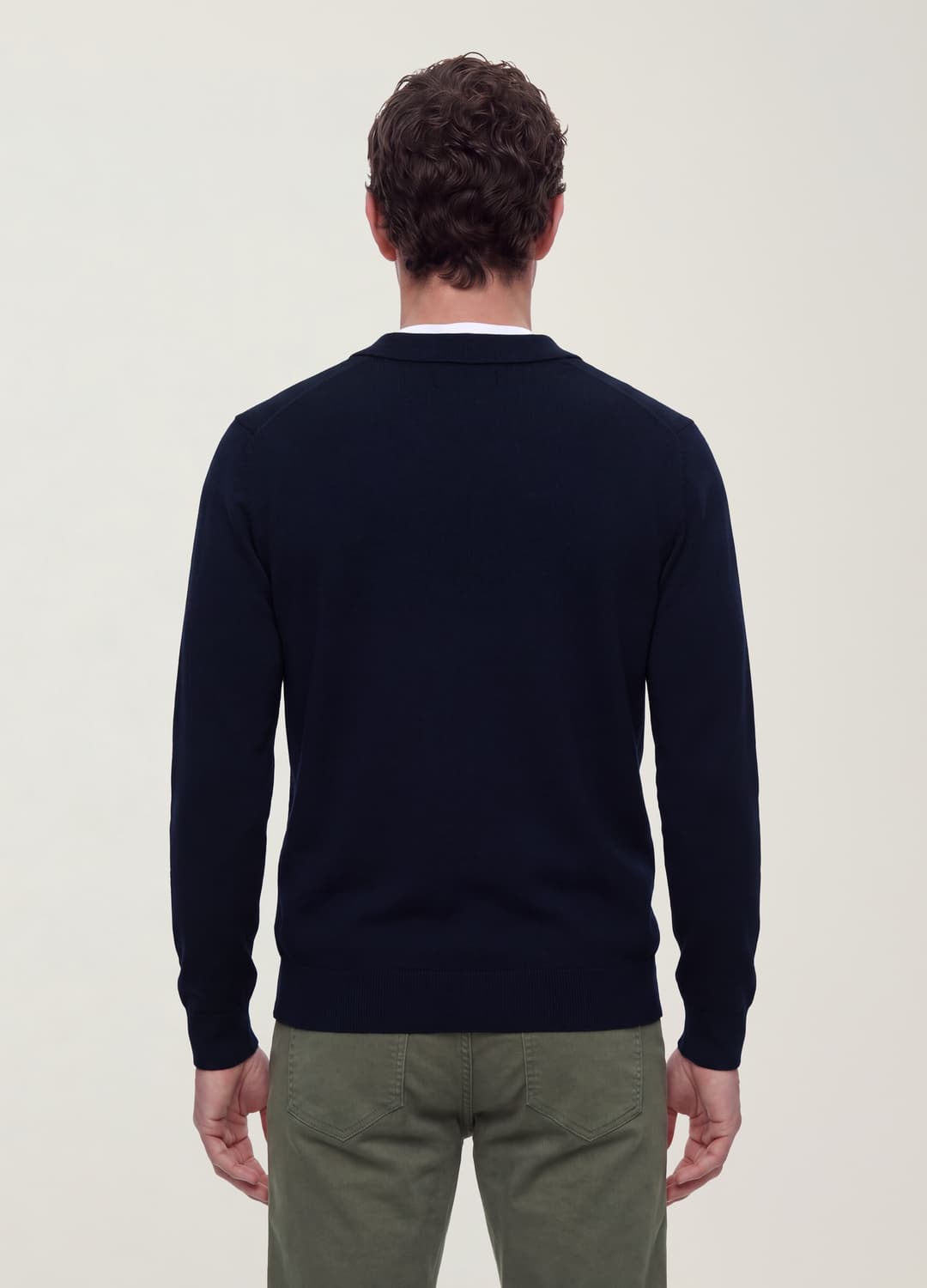 Polo Blu In Misto Viscosa Con Scollo A V E Colletto Regular Fit | OVS Polo Blu In Misto Viscosa Con Scollo A V E Colletto Regular Fit - 2 | OVS
