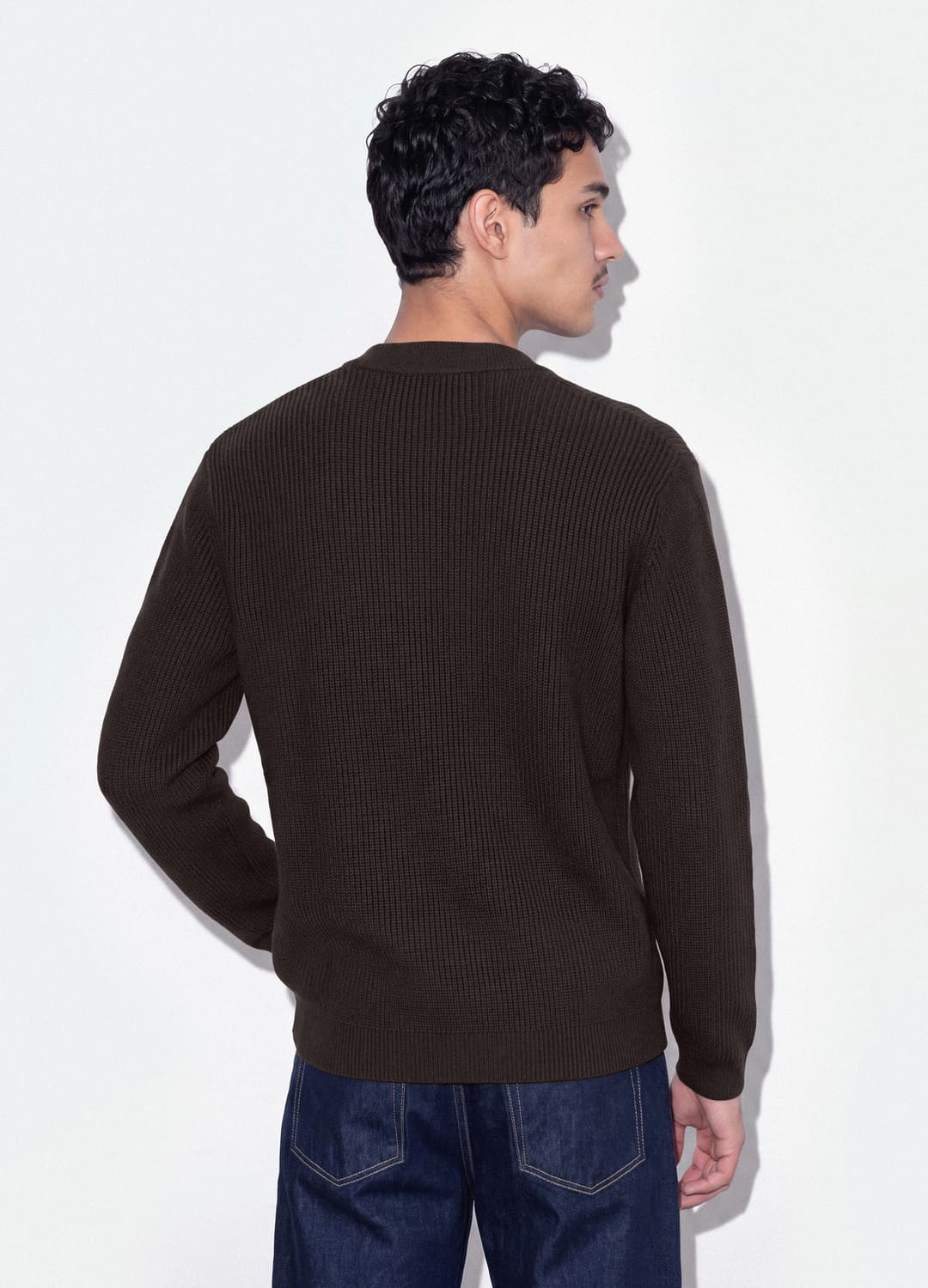 Maglia Marrone In Puro Cotone Con Colletto Polo Over Fit | OVS Maglia Marrone In Puro Cotone Con Colletto Polo Over Fit - 3 | OVS