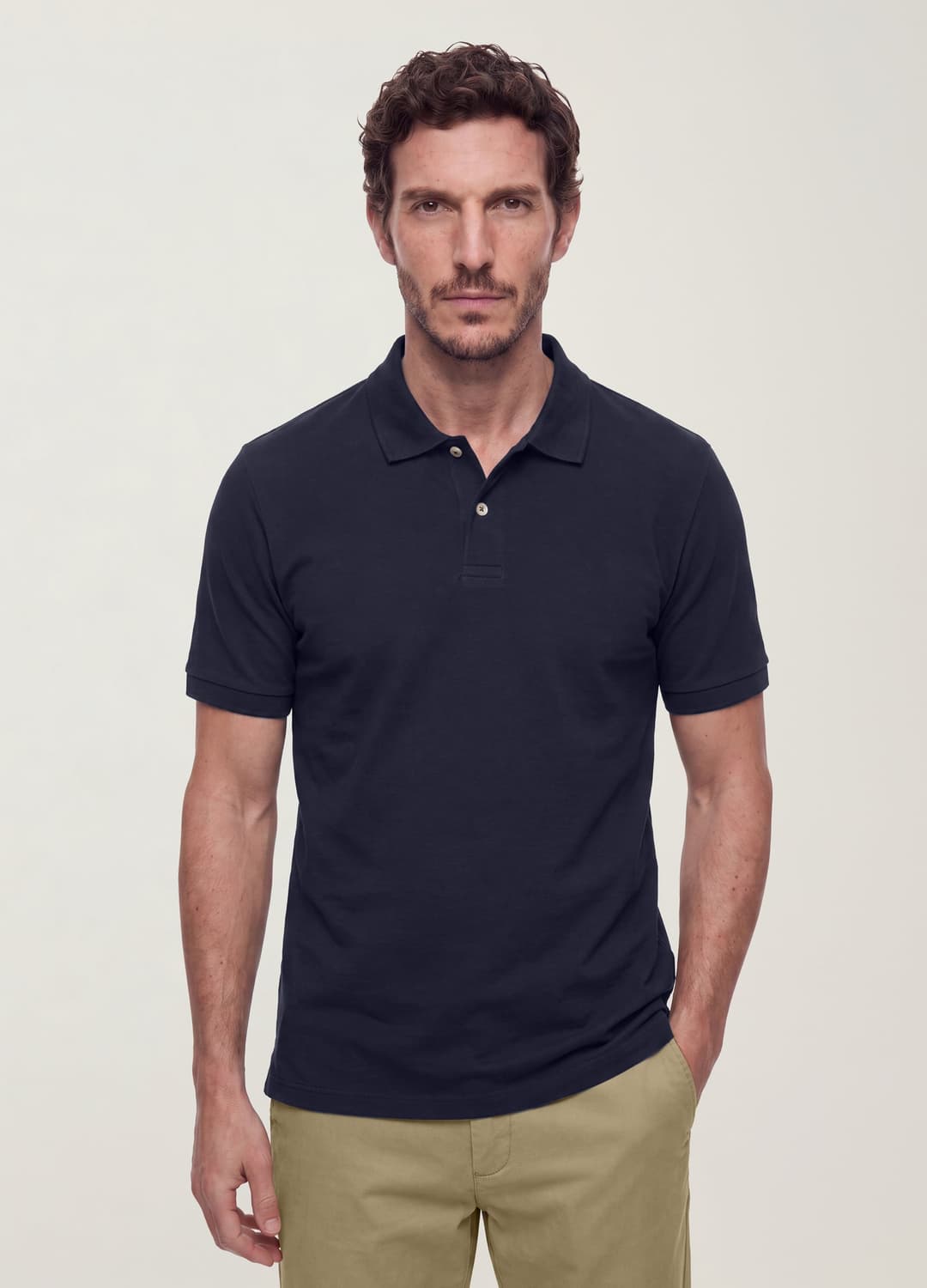 Polo Blu In Puro Cotone Piquet Con Colletto Classico Regular Fit | OVS Polo Blu In Puro Cotone Piquet Con Colletto Classico Regular Fit - 0 | OVS