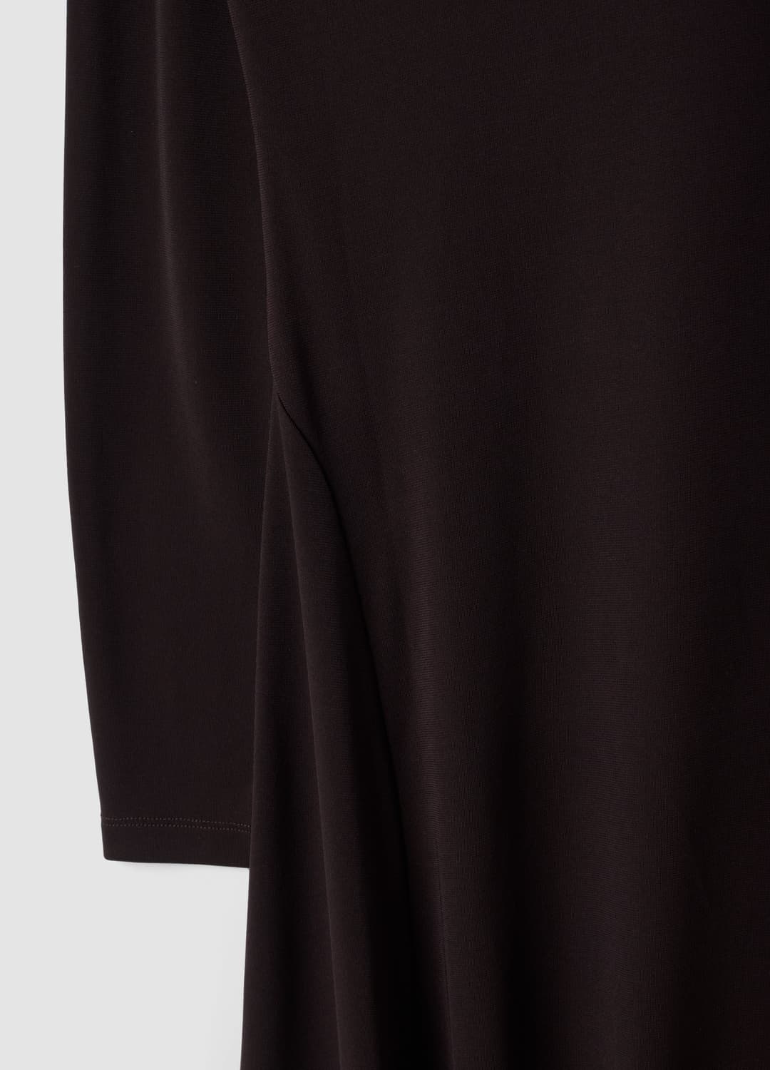 Abito Marrone Lungo Slim Fit Con Collo Sciallato | OVS Abito Marrone Lungo Slim Fit Con Collo Sciallato - 5 | OVS