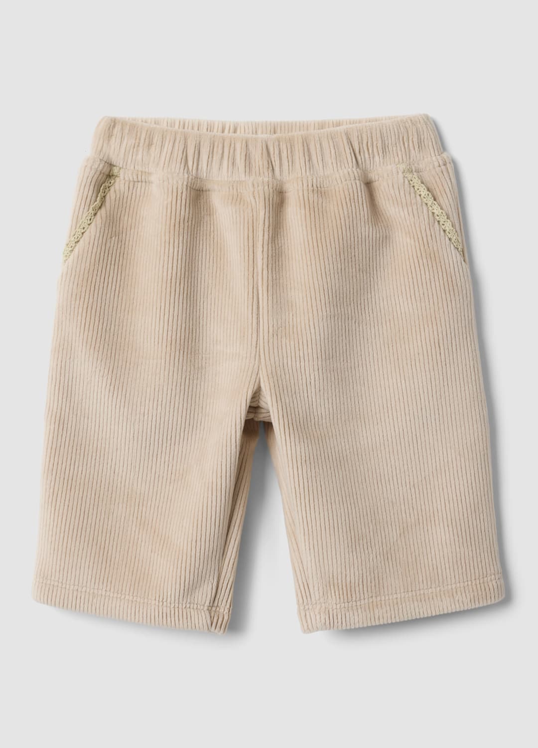 Pantaloni Beige In Tessuto Elasticizzato A Coste Per Neonata | OVS Pantaloni Beige In Tessuto Elasticizzato A Coste Per Neonata - 0 | OVS