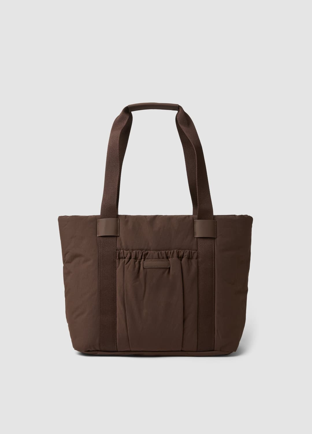 Borsa Shopper Marrone Con Tasca Esterna Arricciata | OVS Borsa Shopper Marrone Con Tasca Esterna Arricciata - 0 | OVS