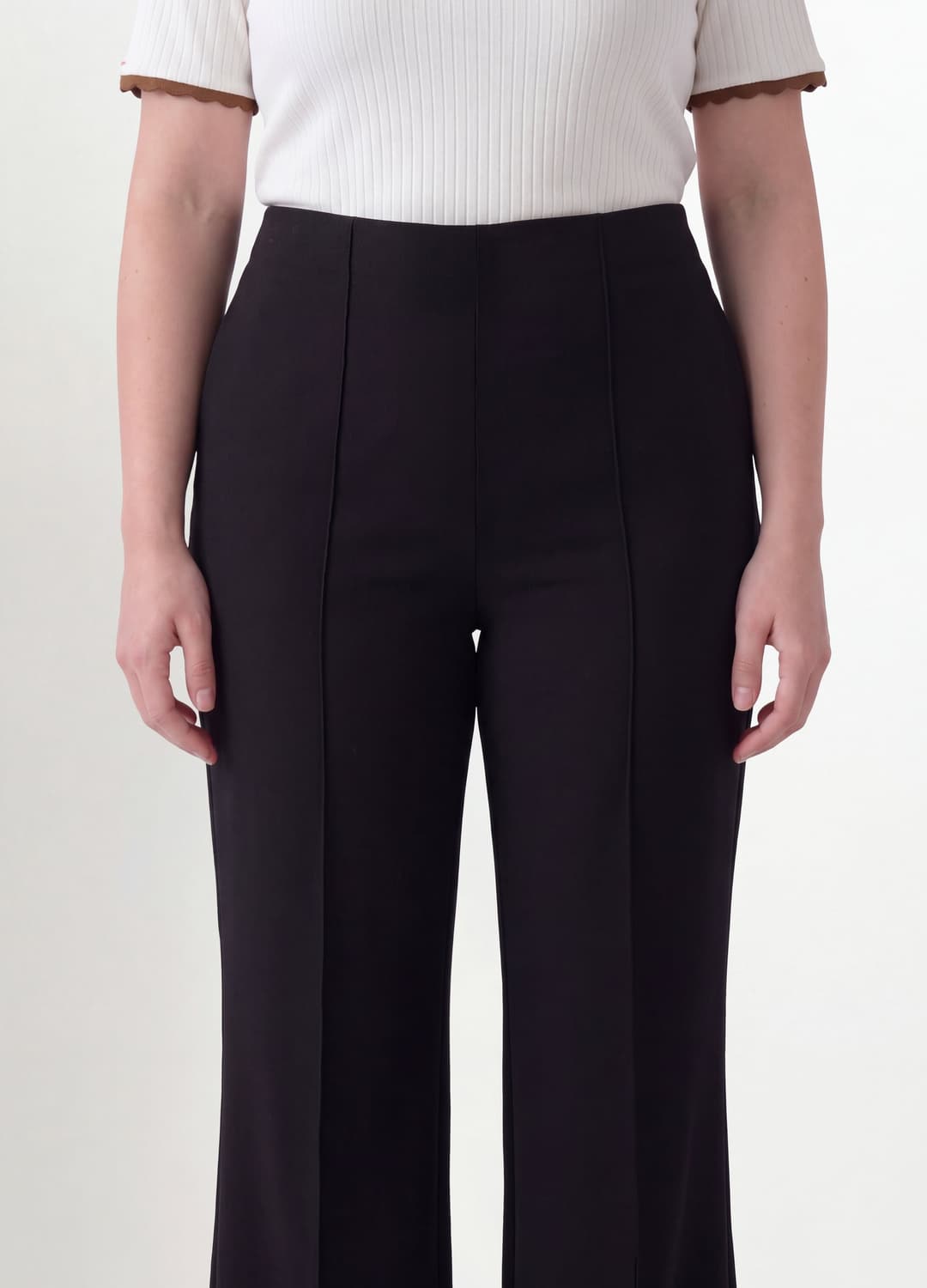 Braune Flare-hose Aus Elastischer Viskose | OVS Braune Flare-hose Aus Elastischer Viskose - 2 | OVS