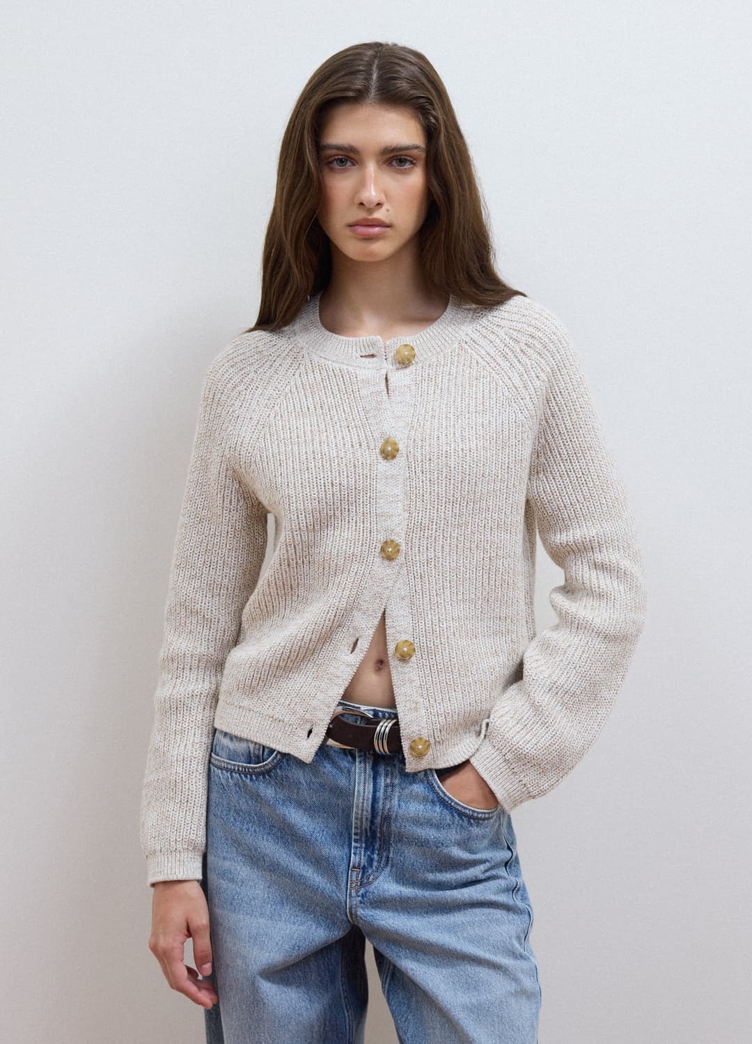 Cardigan Bianco Con Lavorazione A Maglia In Puro Cotone Regular Fit | OVS Cardigan Bianco Con Lavorazione A Maglia In Puro Cotone Regular Fit - 2 | OVS