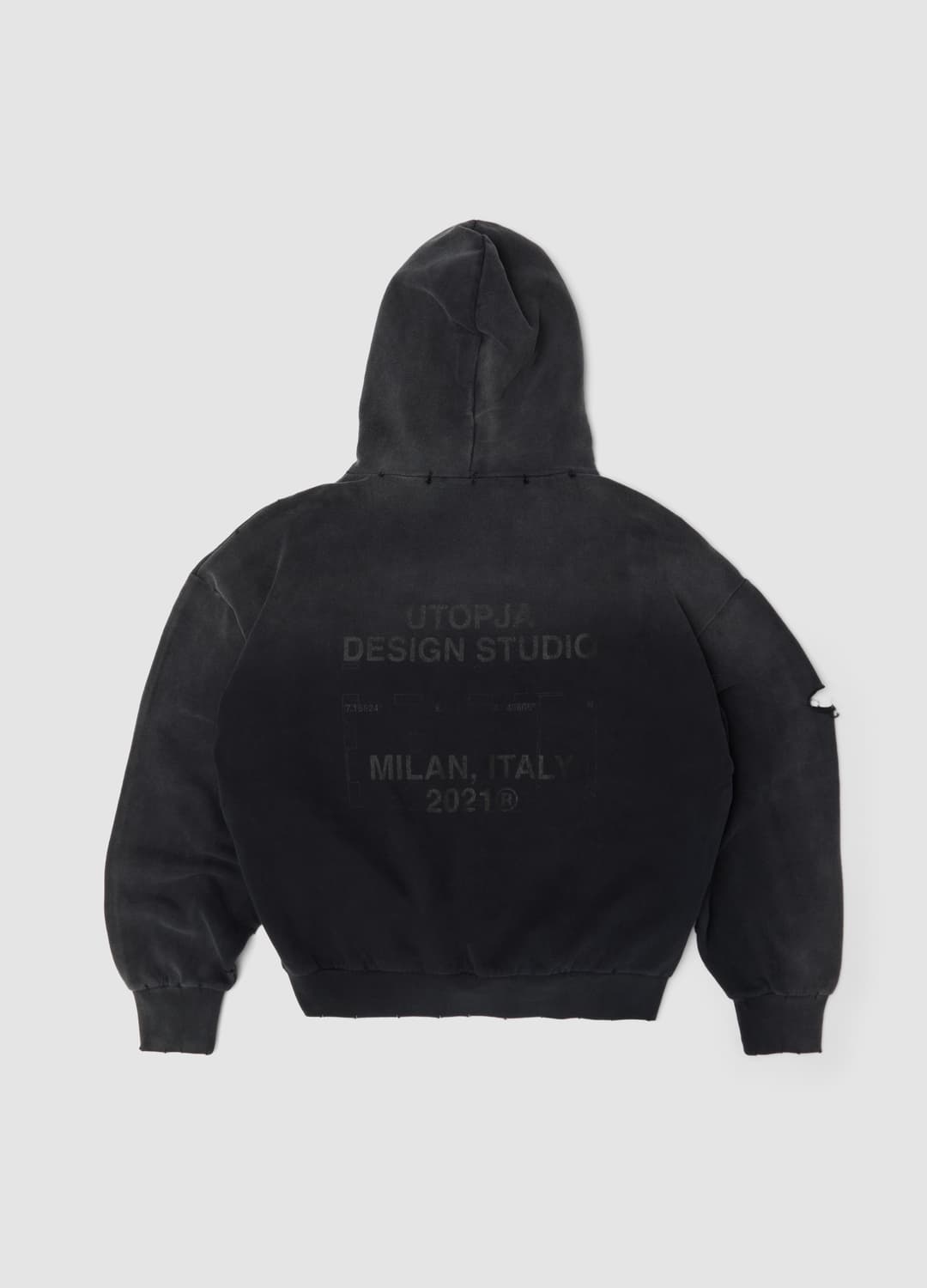 Hoodie Sunfaded Black | OVS Hoodie Sunfaded Black - 1 | OVS