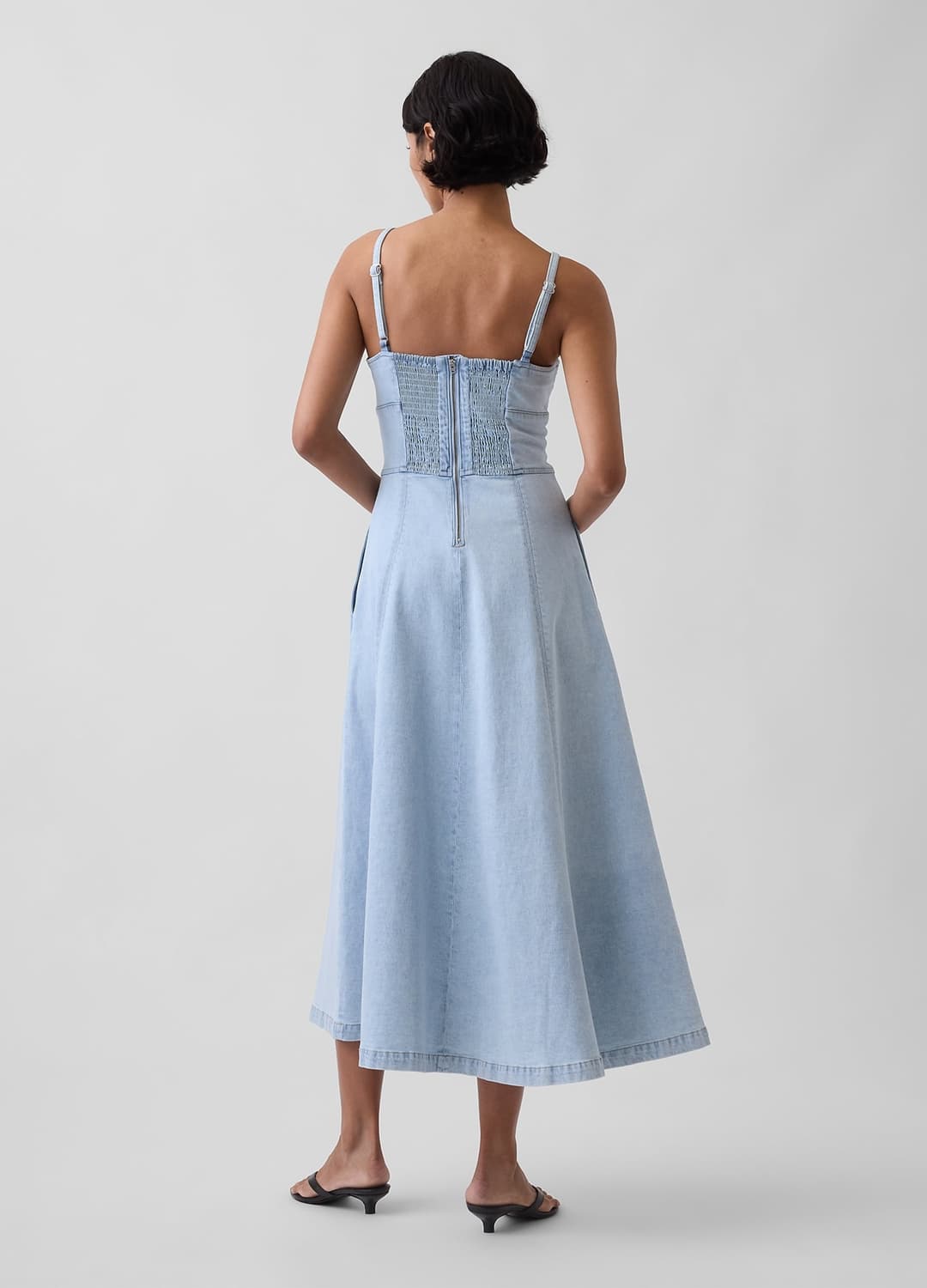 Abito Midi In Cotone Elasticizzato | OVS Abito Midi In Cotone Elasticizzato - 1 | OVS