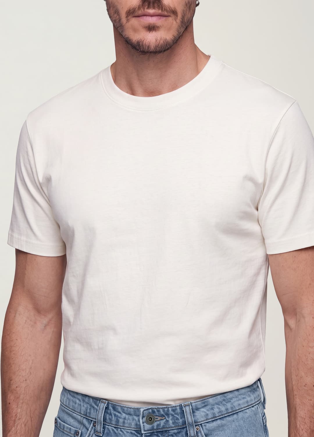 The Iconic Tee Weißes Kurzarm-t-shirt Aus Reiner Baumwolle Im Regular Fit | OVS The Iconic Tee Weißes Kurzarm-t-shirt Aus Reiner Baumwolle Im Regular Fit - 2 | OVS