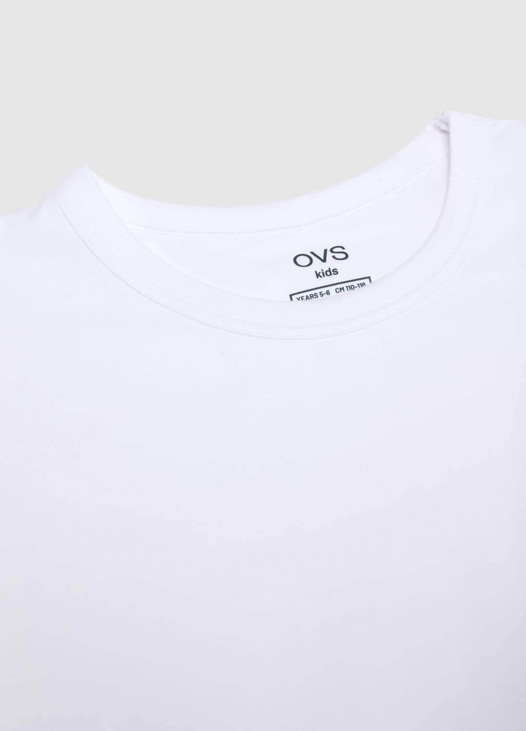 Zweierpack Weiße Stretch-baumwoll-t-shirts Für Kinder Im Regular Fit | OVS Zweierpack Weiße Stretch-baumwoll-t-shirts Für Kinder Im Regular Fit - 3 | OVS